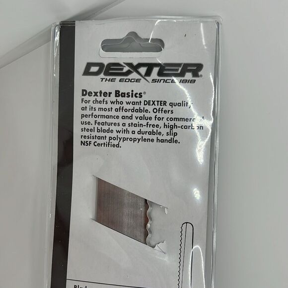 Dexter Basics P94804 10” Scalloped Slicer Kitchen Knife. Carbon Steel. NEW!!!!!! - Picture 6 of 10